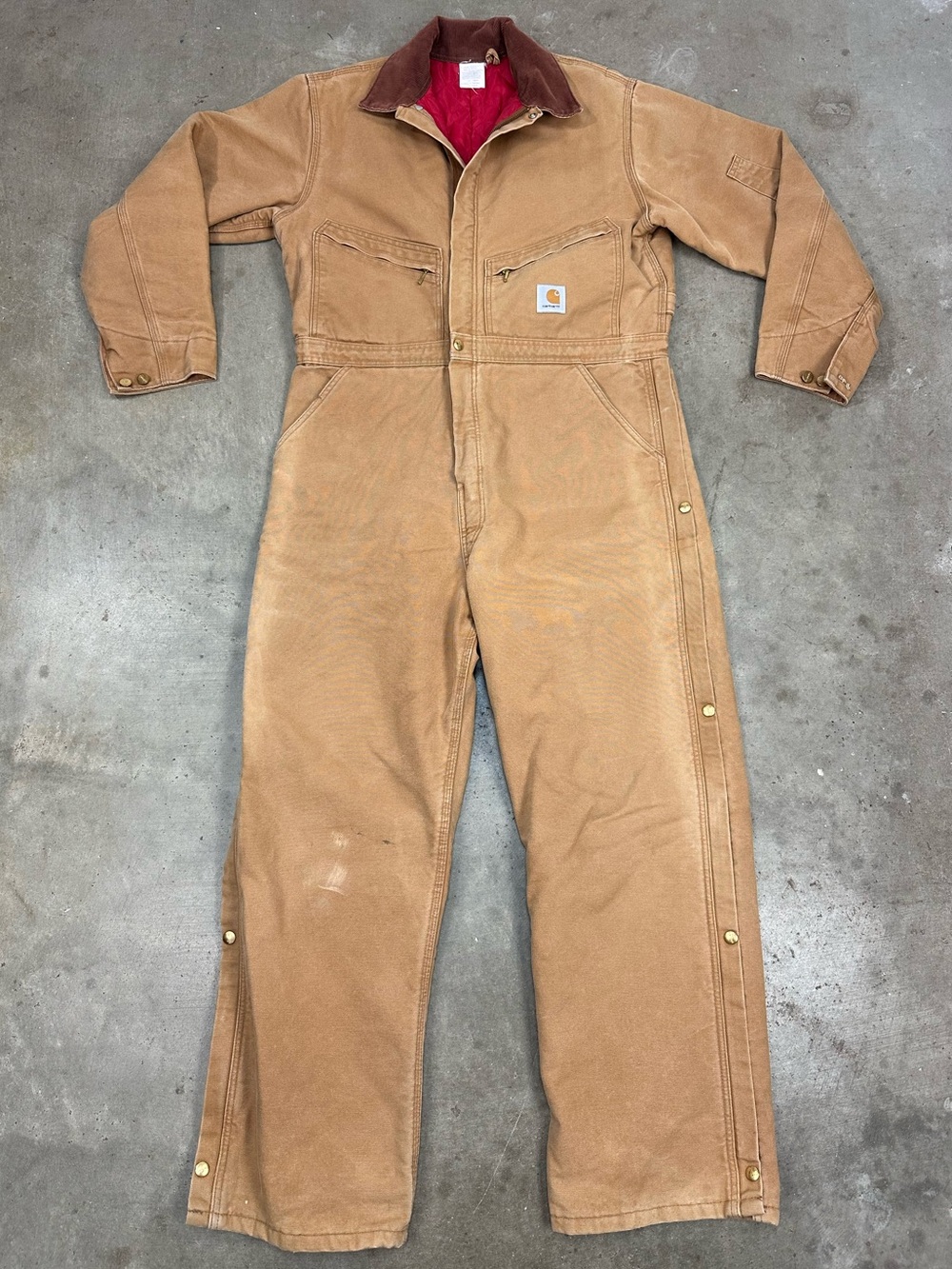 Vintage Made In USA Carhartt Insulated Coverall Sz 44